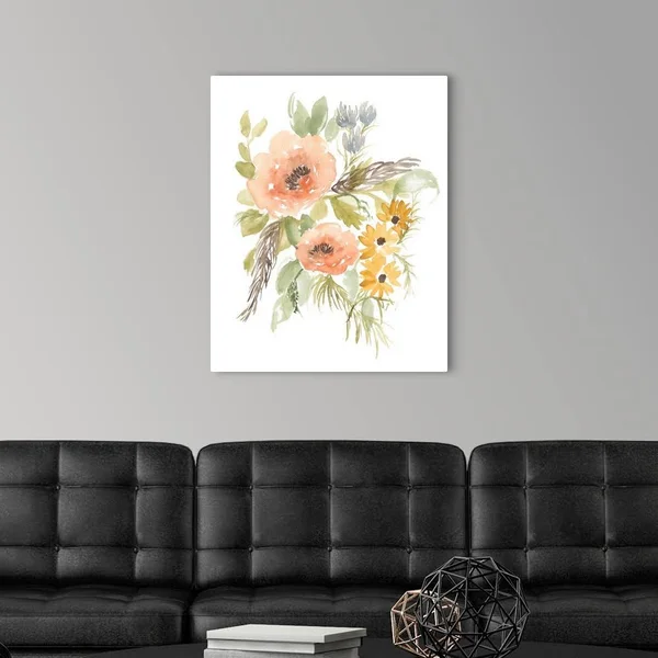 Late Summer Flowers I, Large Solid-Faced Canvas Wall Art Print, Great Big Canvas