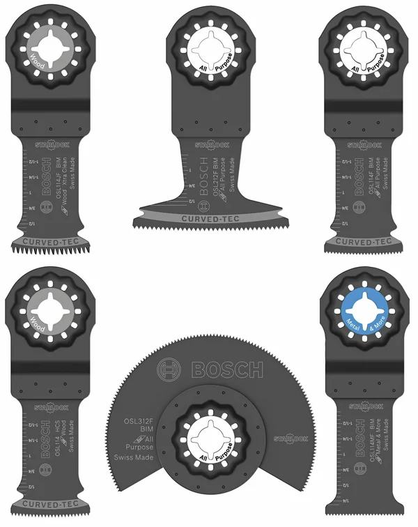 Bosch OSL006 Starlock Oscillating Multi-Tool Accessory Blade Set