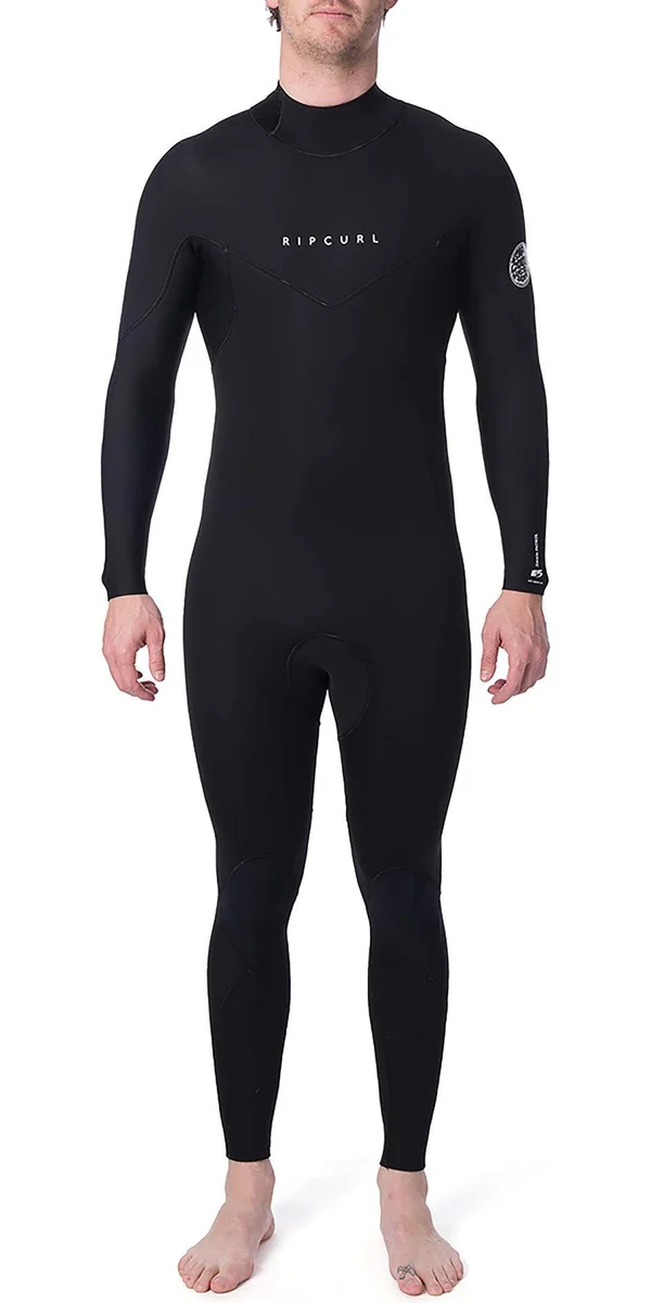 Rip Curl Mens Dawn Patrol 4/3mm Back Zip Wetsuit (2020) - Black