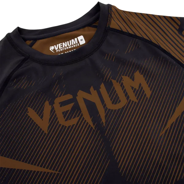 Venum Nogi 2.0 Rashguard - Short Sleeves - Black/Brown XL