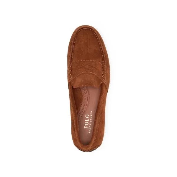 Mens Polo Ralph Lauren Tan Reynold Suede Driving Loafers US Size 8