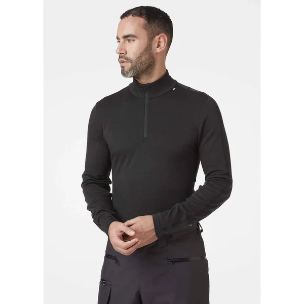 Helly Hansen Lifa Merino Lightweight 1/2 Zip Medium, Black