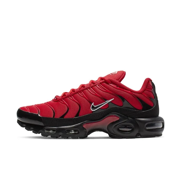 Nike Mens Air Max Plus - Running Shoes University Red/Black/White Size 07.5
