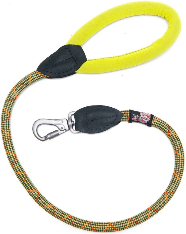 Long Paws Comfort Collection Rope Lead 75cm, 30in Green