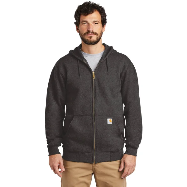 Carhartt Men's Carbon Heather Midweight Hooded Zip Front Sweatshirt