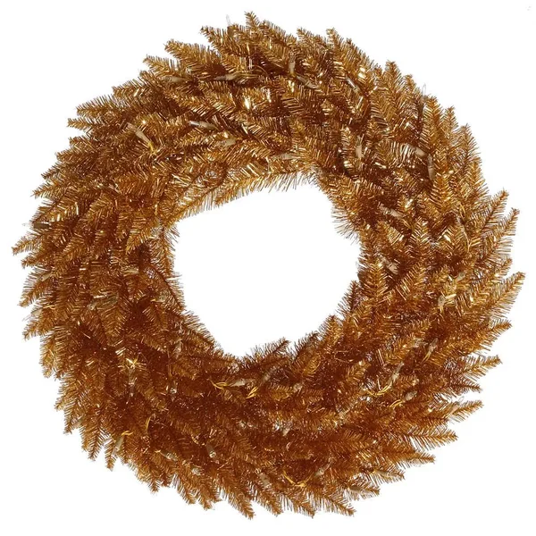 Vickerman K167236 36x22 Copper Fir Wreath 320T