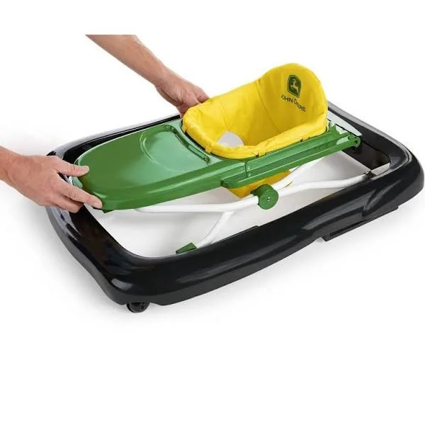 Bright Starts 3 Ways to Play John Deere Gator Baby Walker with Activity Station Green