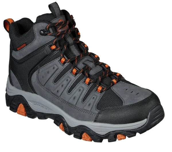 Skechers Relaxed Fit: Pine Trail - Midline Black/Charcoal - Size 7.0