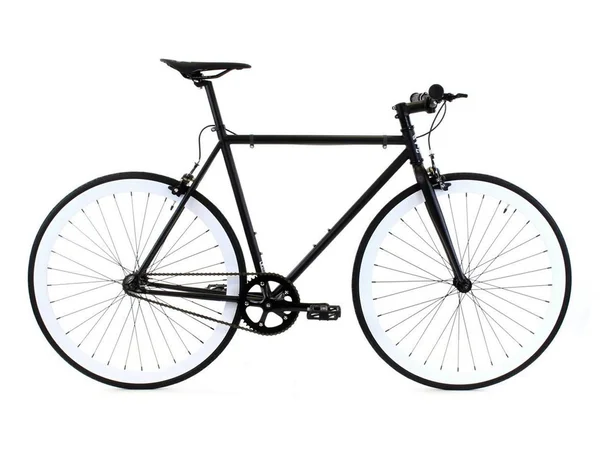 Golden Cycles Domino Fixie Single Speed City Bike Bicycle - GC-DMN 52 cm, Matte Black/White