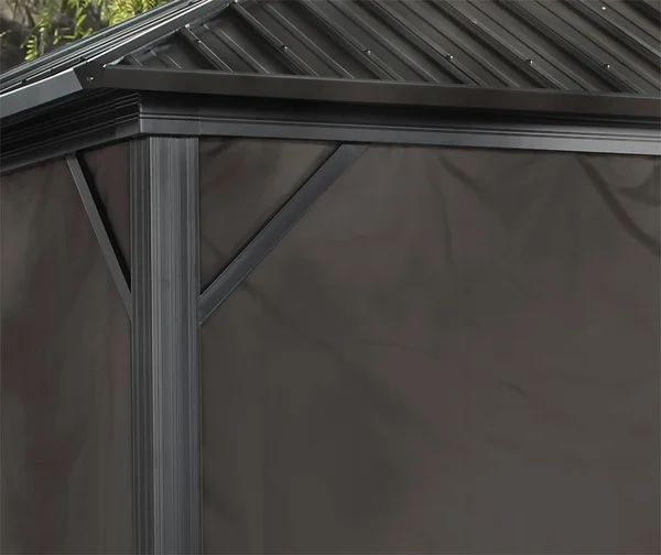 Sojag - Curtains for Genova 10& x 12& Gazebo - Brown