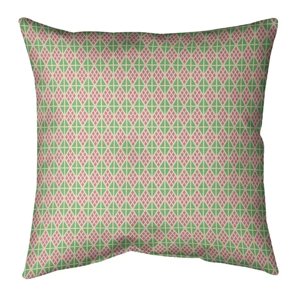 Porch & den Farrin Plain Diamonds Throw Pillow - 16 x 16 - Blue & Purple - Faux Suede