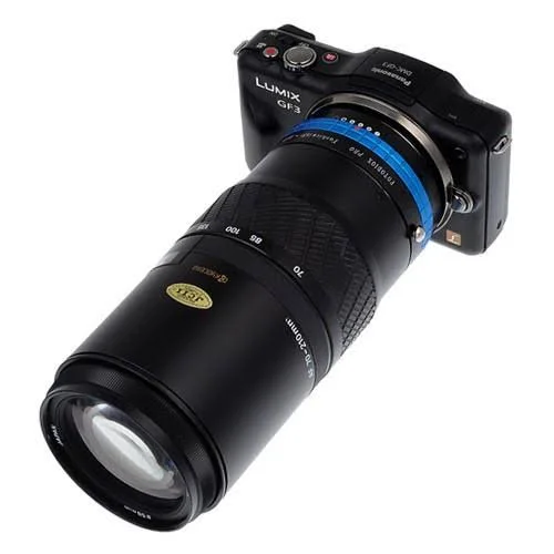 Fotodiox Pro Lens Mount Adapter - Yashica 230 AF SLR Lens to Micro Four Thirds (MFT - M4/3) Mount Mirrorless Camera Body, with Bu