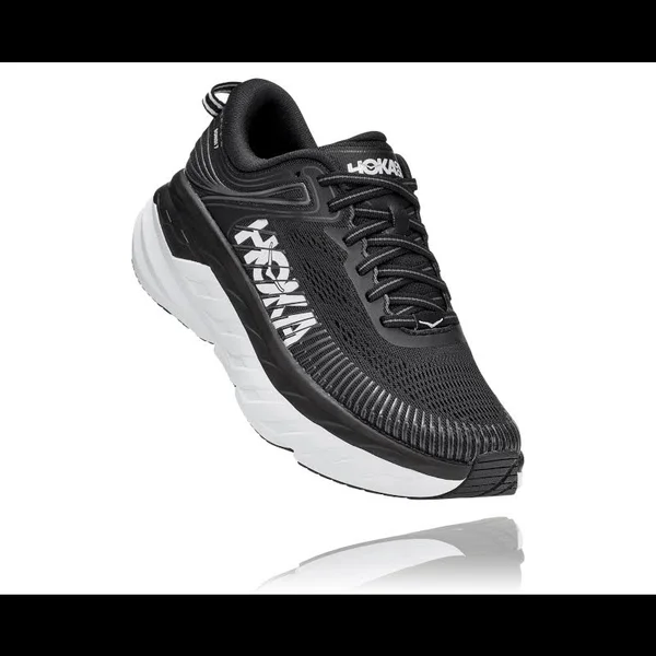 Hoka One One Women's Bondi 7 Black-White, 12