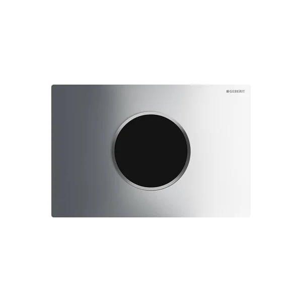 Geberit 115.908.1 Sigma 10 Hands Free Dual Flush Actuator Plate - Battery Powere Polished Chrome, Matte Chrome Accessory Actuat