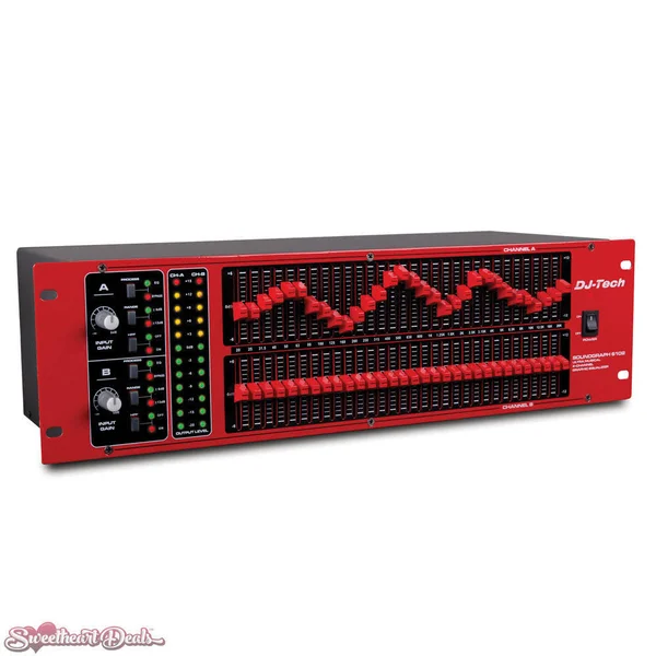 DJ Tech SOUNDGRAPH6102 2-Channel, 31-Band Graphic Equalizer