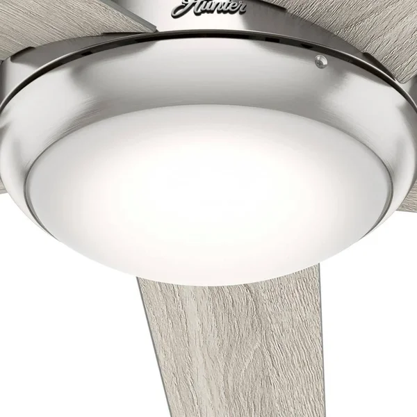 Barton with LED 52 in Brushed Nickel
