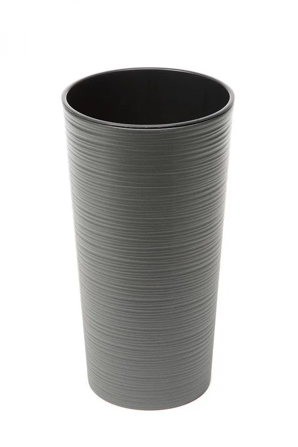 Plastic Flowerpot Lilia 570 mm Dent, Graphite