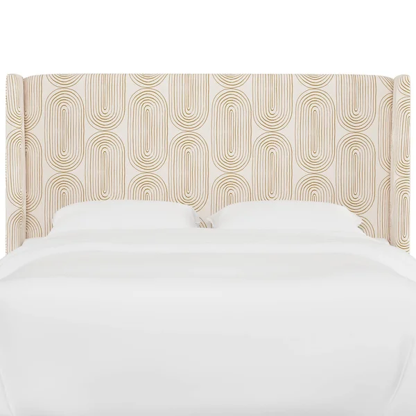 California King Wingback Headboard Oblong Mustard - Project 62