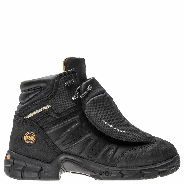 Timberland Pro Men's 6 in. Excave Steel Toe External Met Guard Work Boot, Black