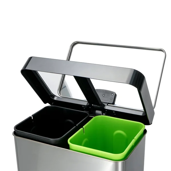 Rectangular Stainless Steel 10.6 Gallon Step-On Trash Can Innovaze