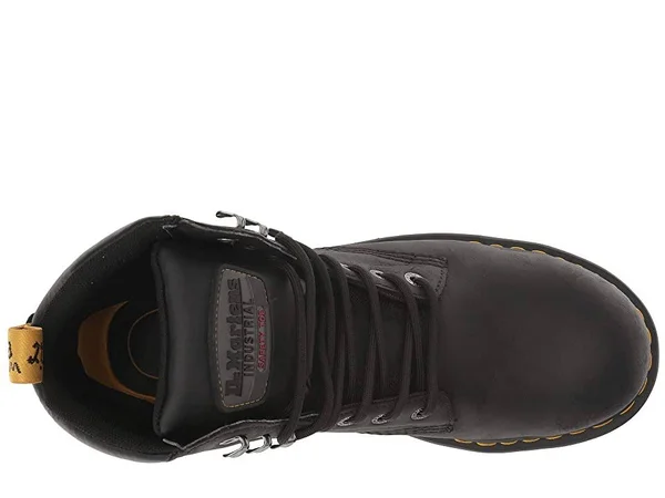Dr. Martens Boots: Men's R24334001 Black Britton Steel Toe Work Boot