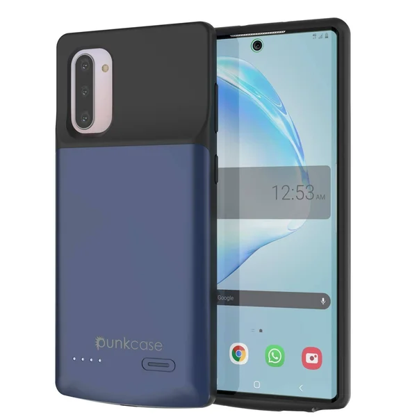 Punkcase PunkJuice Galaxy Note 10 Battery Case, 5200mAh Fast Charging Extended Power Bank w/Screen Protector, IntelSwitch, Sli