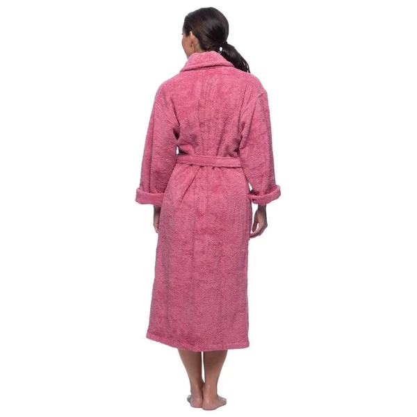 Small Luxury Turkish Cotton Unisex Robe in Purple