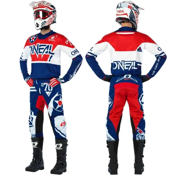 O&Neal Element Warhawk Pants - Blue/Red - 34