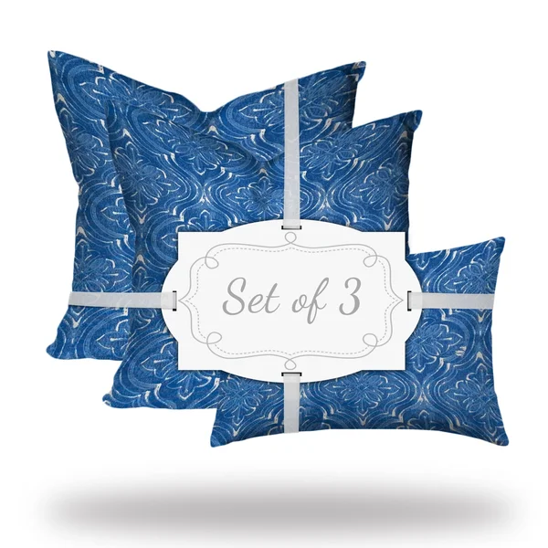 Joita Atlas Collection Indoor Outdoor Lumbar Pillow Set Envelope Covers Only