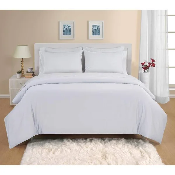 Hotel Signature Sateen 800TC 100% Cotton 7pc Sheet Set Split King White