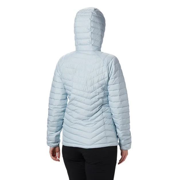 Columbia Women ' S Powder Lite Hooded Jacket - Cirrus Grey Sparkler Print