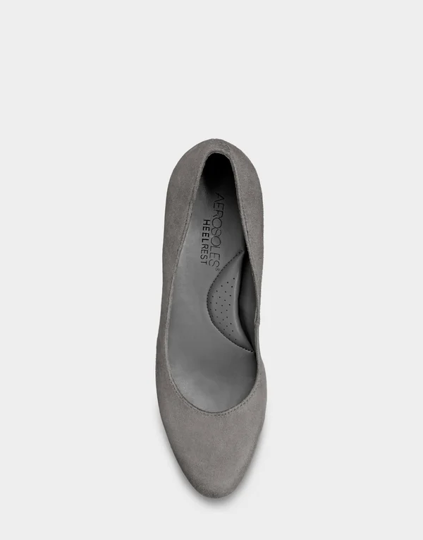 Aerosoles Women's Octagon Pump - Size: 12, Grey Microfiber