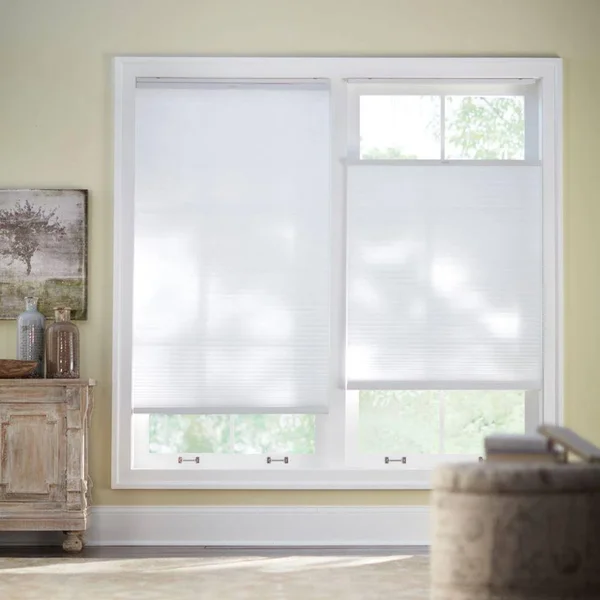 Home Decorators Collection Snow Drift White Top Down Bottom Up Light Filtering Cellular Shade - 51.625 in. W x 48 in. L