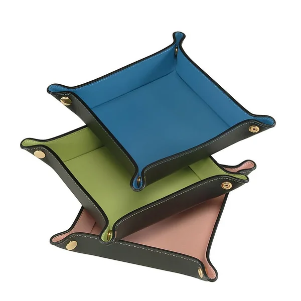 Royce Leather Travel Valet Tray - Pink