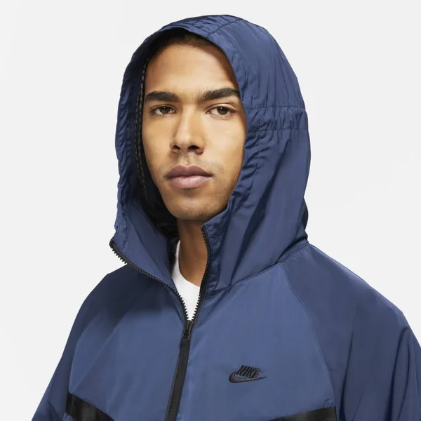 Nike Men's Sportswear Tech Essentials Windrunner Jacket in Blue/Midnight Navy Size Large, Nylon/Polyester