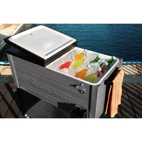 Permasteel PS-205-80QT 80 qt. Patio Cooler Gray