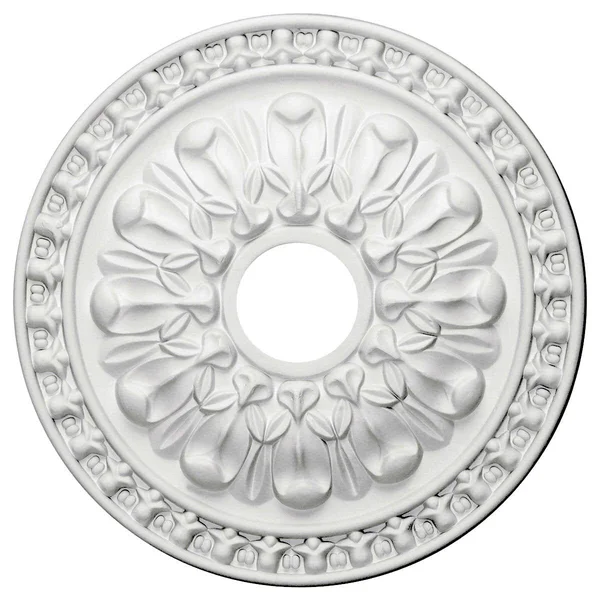 18x22OD x 3 1/2x22ID x 1 3/8x22P Warsaw Ceiling Medallion (Fits Canopies Up to 3 1/2x22), Hand-Painted Polished Copper