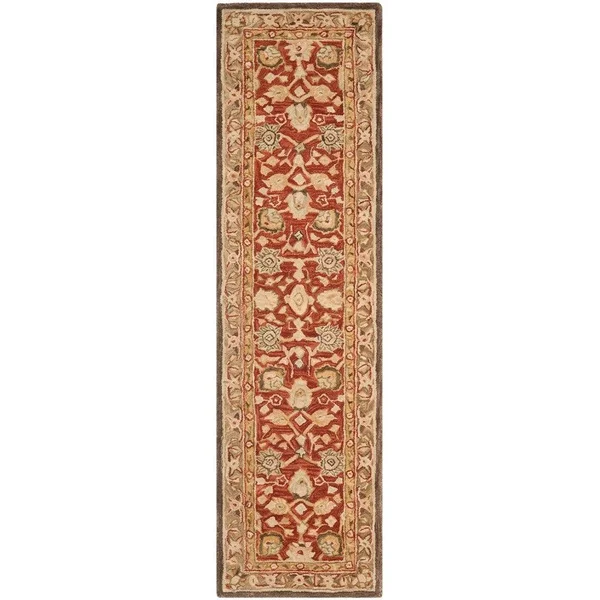 Safavieh 8& x 8& Round Anatolia AN512F Brown - Green Rug