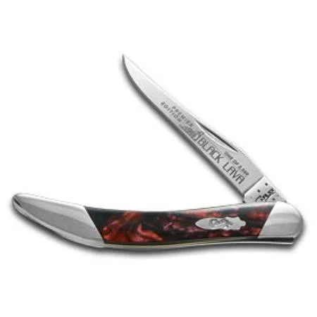 Case XX Slant Series Black Lava Corelon Small Toothpick 1/2500 Stainless Pocket Knife