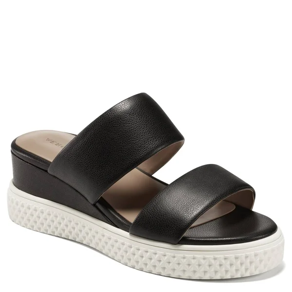 Aerosoles Women's Zeff Wedge Sandals - Black - 8M