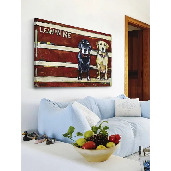 Marmont Hill Lean on Me by Tori Campisi Painting Print on Canvas