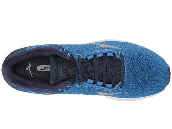Men's Mizuno Rider Waveknit 3 Running Shoe - Size: 7 Wide, Blue