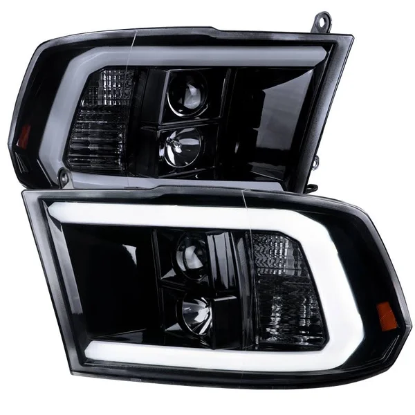 Spec-D - Glossy Black/Smoke Projector Headlights 2LHP-RAM09G-G2-TM