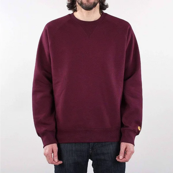 Carhartt WIP Chase Sweatshirt - Shiraz, Gold - 2XL - Men