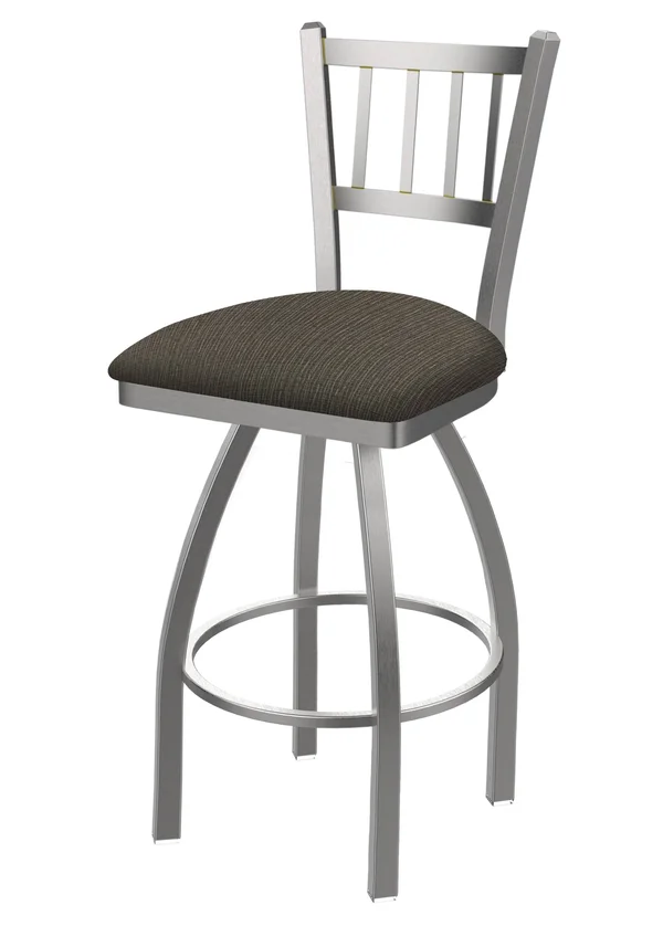 Holland Bar Stool 810 Contessa 30x22 Bar Stool - Stainless Finish, Axis Willow Seat