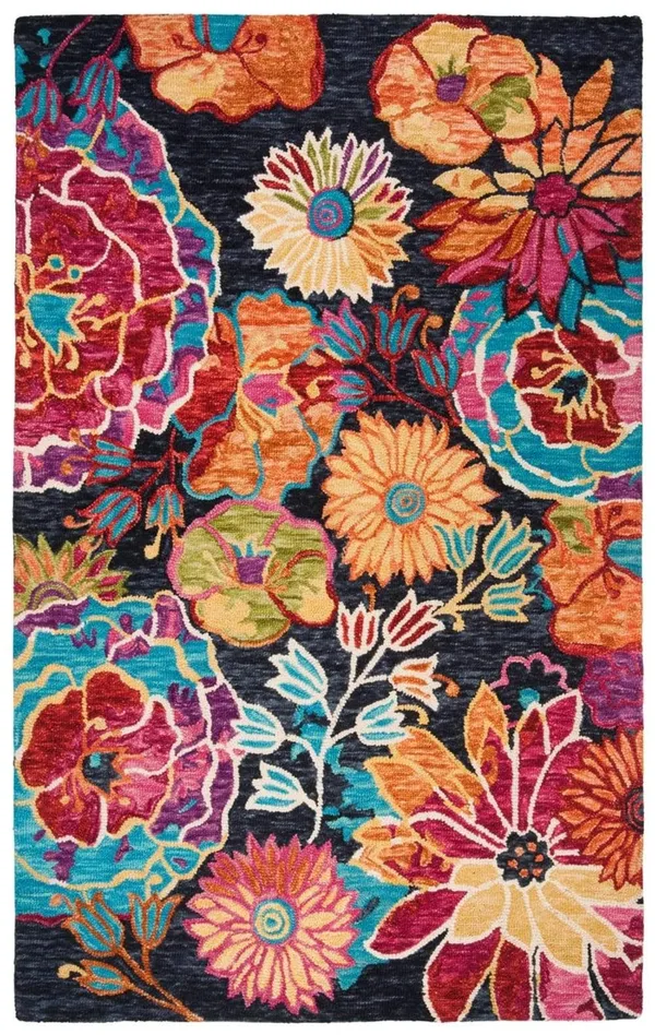 Safavieh Aspen Rug Collection APN520H - Charcoal, Blue - 3& x 5&