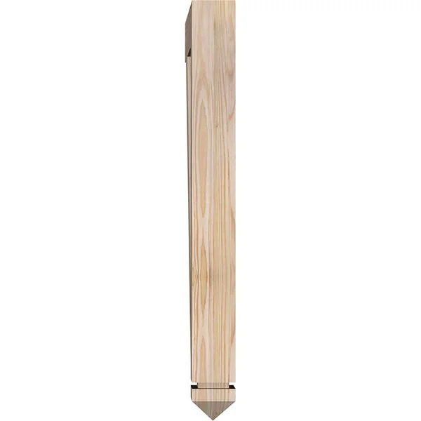 Ekena Millwork BKT04X22X34FST03SDF 3 1/2x22W x 22x22D x 34x22H Funston Arts & Crafts Smooth BRACKET, Douglas Fir