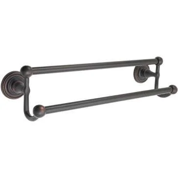 Emtek Traditional Brass 260320US15 Double Towel Bar - Satin Nickel