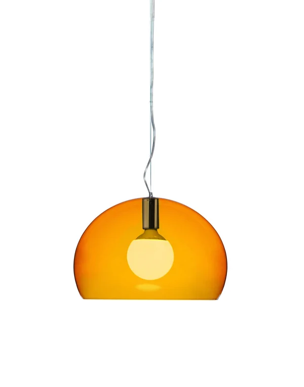 Kartell FL/Y Small Bubble Pendant Lamp - Orange