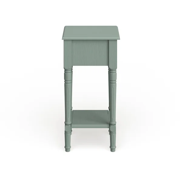 Decor Therapy Square Accent Table, Red, 14 x 14 x 28 in